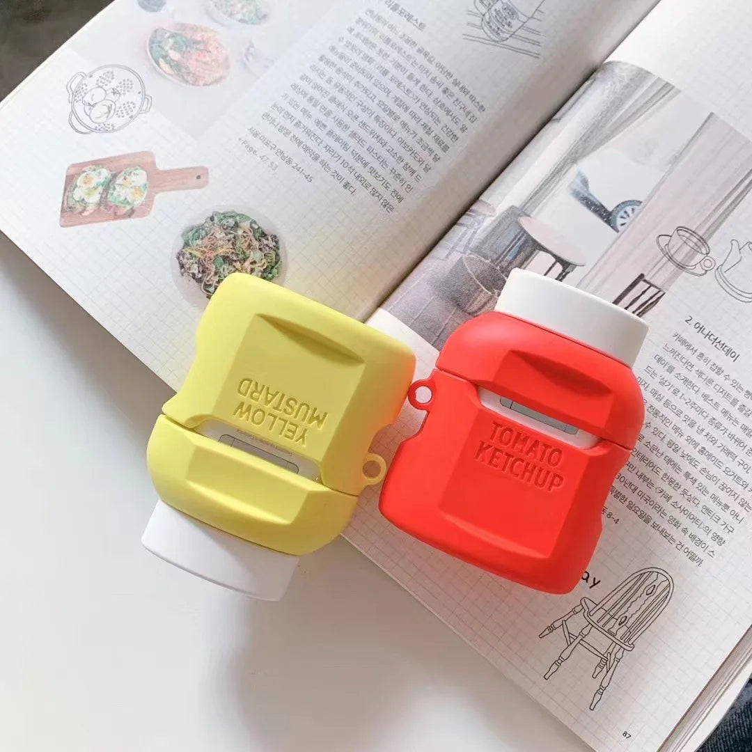 Ketchup & Mustard Packaging Airpods Cases
